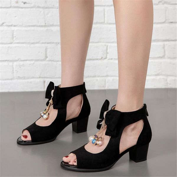 sandals fish mouth fashion women's back zipper fashionable wild breathable shoes 34-43, Black
sandals fish mouth fashion women's back zipper fashionable wild breathable shoes 34-43, Black
