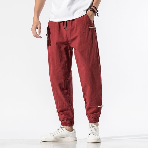 men's pants summer cotton linen harem fashion streetwear baggy casual loose joggers drawstring trousers pred, Black
men's pants summer cotton linen harem fashion streetwear baggy casual loose joggers drawstring trousers pred, Black