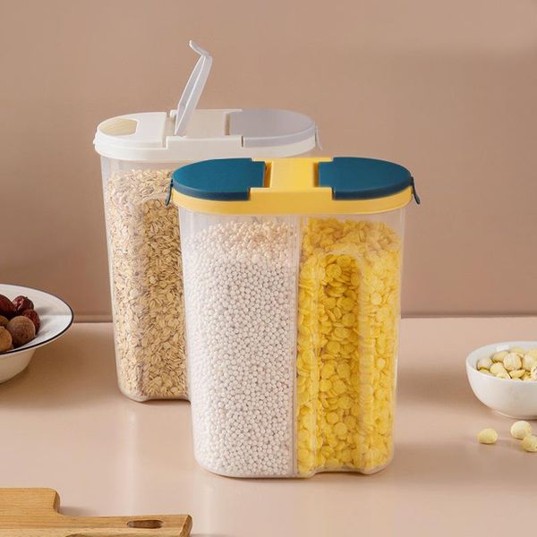 2l/3l large-capacity grain storage box double compartment airtight tank dry goods bottles & jars
2l/3l large-capacity grain storage box double compartment airtight tank dry goods bottles & jars