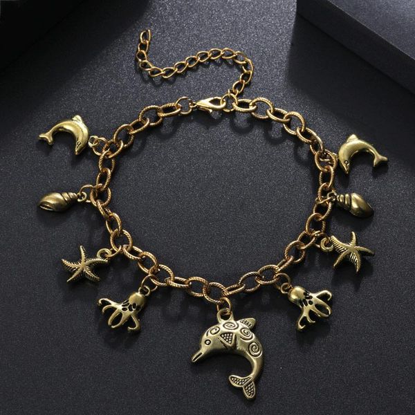 anklets hesiod trendy gold dolphin star summer beach foot jewelry fashion style for women, Red;blue
anklets hesiod trendy gold dolphin star summer beach foot jewelry fashion style for women, Red;blue