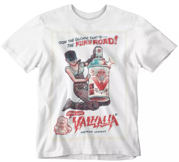 mad max t-shirt valhalla war paint movie retro badlands australia film tee, White;black
mad max t-shirt valhalla war paint movie retro badlands australia film tee, White;black