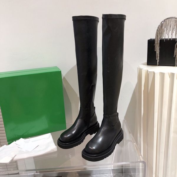 over-the-knee long boots women winter genuine leather platform stretch boots zipper designer shoes tpu sole botas de mujer, Black
over-the-knee long boots women winter genuine leather platform stretch boots zipper designer shoes tpu sole botas de mujer, Black