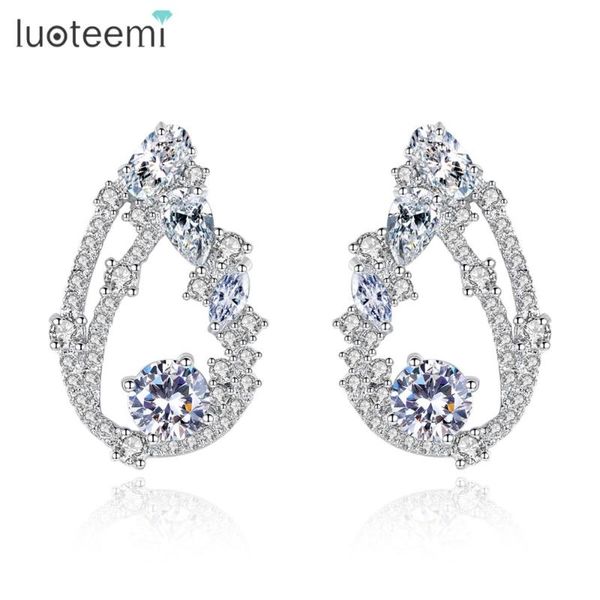 stud luoteemi design earring for women wedding or party cz feather brinco two colors exquisite female jewelry christmas gift, Golden;silver
stud luoteemi design earring for women wedding or party cz feather brinco two colors exquisite female jewelry christmas gift, Golden;silver