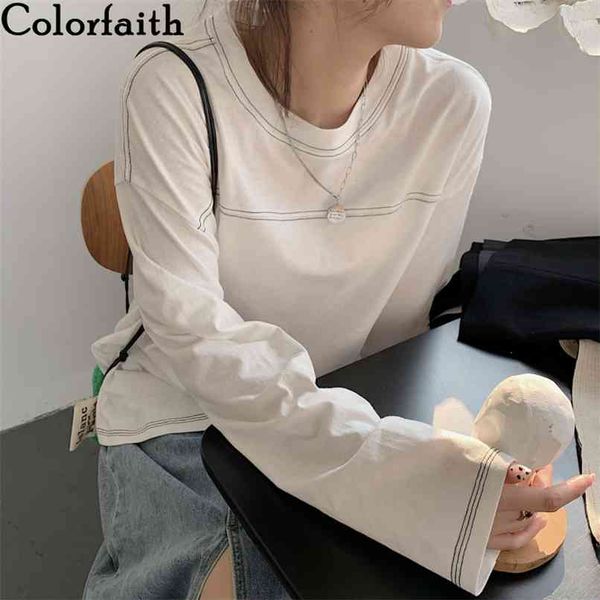 women spring autumn t-shirt bottoming basic fashionable korean style wild lady oversize striped t2552 210427, Black;gray
women spring autumn t-shirt bottoming basic fashionable korean style wild lady oversize striped t2552 210427, Black;gray