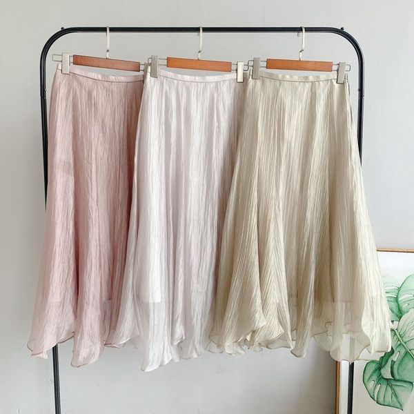 stretch waist irregular big swing skirt 2021 spring fresh aesthetic jupe solid color sweet all-match women skirts, Black
stretch waist irregular big swing skirt 2021 spring fresh aesthetic jupe solid color sweet all-match women skirts, Black