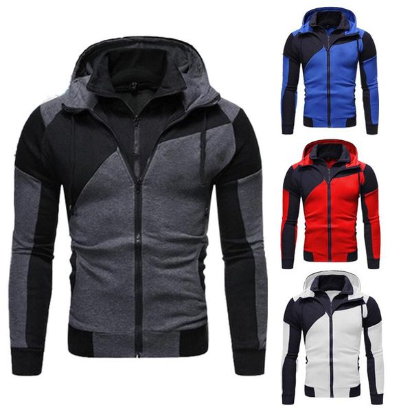 men's jackets hooded jacket autumn winter patchwork fleece warm coat fashion zip up streetwear outdoor male clothing, Black;brown
men's jackets hooded jacket autumn winter patchwork fleece warm coat fashion zip up streetwear outdoor male clothing, Black;brown