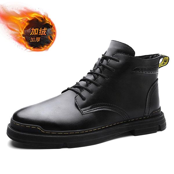 boots autumn winter warm snow men boot leather shoes male motorcycle ankle style working homens iniciam, Black
boots autumn winter warm snow men boot leather shoes male motorcycle ankle style working homens iniciam, Black