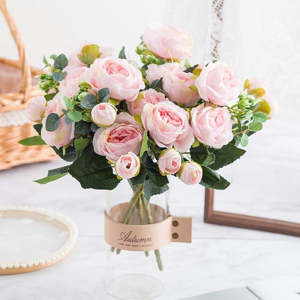 decorative flowers & wreaths artificial rose bouquet 5 forks heads 4 buds christmas decorations for home diy living room and bedroom furnish
decorative flowers & wreaths artificial rose bouquet 5 forks heads 4 buds christmas decorations for home diy living room and bedroom furnish