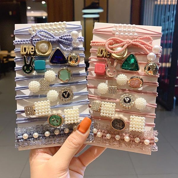 hair accessories 12pcs/set fashion flower tie rubber band colorful rhinestone cartoon ponytail holder pearl elastic set wholesale
hair accessories 12pcs/set fashion flower tie rubber band colorful rhinestone cartoon ponytail holder pearl elastic set wholesale