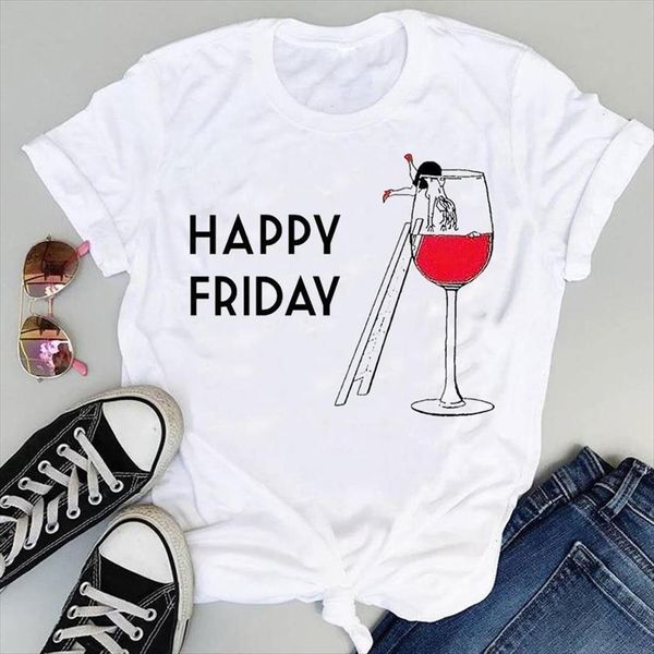 90s wine casual funny cartoon womens t shirts graphic summer short sleeve fashion print female clothes tees, White
90s wine casual funny cartoon womens t shirts graphic summer short sleeve fashion print female clothes tees, White