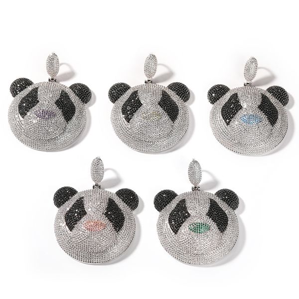 hip hop ins style panda pendant necklace full zirconia pave setting men jewelry, Silver
hip hop ins style panda pendant necklace full zirconia pave setting men jewelry, Silver