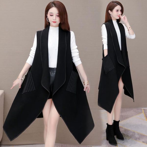 fashionable and simple style early autumn vest coat stripe loose temperament casual korean waistcoat female small, Black;white
fashionable and simple style early autumn vest coat stripe loose temperament casual korean waistcoat female small, Black;white