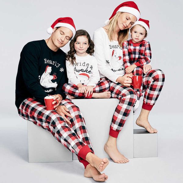 women's two piece pants christmas pajamas casual letter bear print family matching clothes xmas kids pyjamas set baby romper sleepwear, White
women's two piece pants christmas pajamas casual letter bear print family matching clothes xmas kids pyjamas set baby romper sleepwear, White