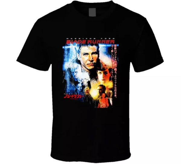 blade runner ford scott classic japanese movie poster fan t shirt, White;black
blade runner ford scott classic japanese movie poster fan t shirt, White;black