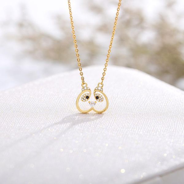 panda pendant necklace female cute children's jewelry gift zircon funny small animal delicate necklaces women accessories, Silver
panda pendant necklace female cute children's jewelry gift zircon funny small animal delicate necklaces women accessories, Silver