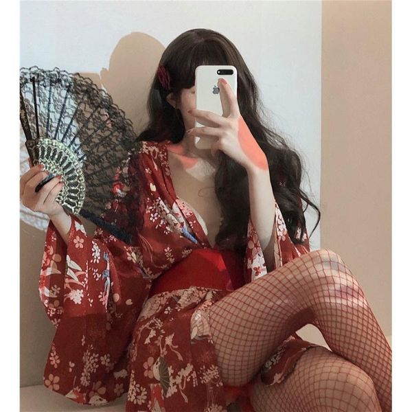 ethnic clothing kimono pajama summer japanese style floral printing loose v-neck high waist short yukata dresses fashion pajamas, Red
ethnic clothing kimono pajama summer japanese style floral printing loose v-neck high waist short yukata dresses fashion pajamas, Red
