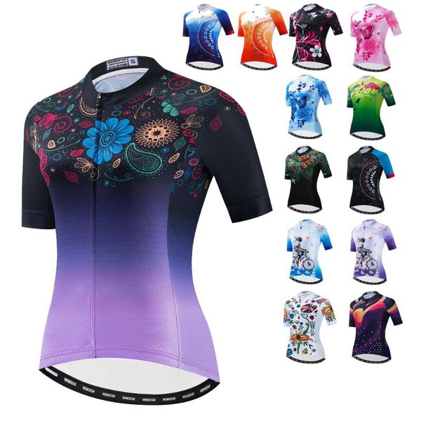 women's cycling jersey summer mtb short sleeve bike shirt mountain road bicycle pro team mujer flowers racing jackets, Black;red
women's cycling jersey summer mtb short sleeve bike shirt mountain road bicycle pro team mujer flowers racing jackets, Black;red