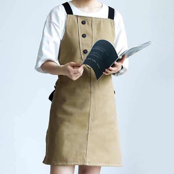 aprons denim apron korean fashion men's customized logo wear-resistant overalls female personality milk tea shop barber gown
aprons denim apron korean fashion men's customized logo wear-resistant overalls female personality milk tea shop barber gown