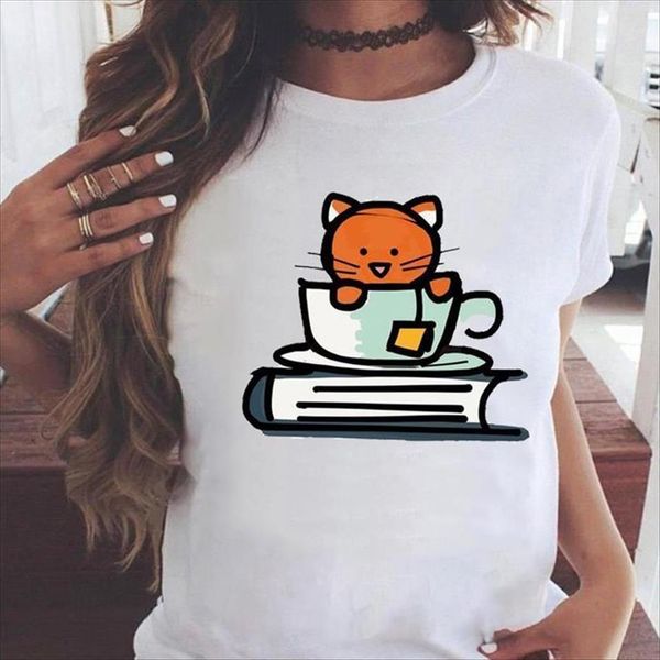 graphic coffee tea cartoon womens t shirts short sleeve 90s clothing summer casual fashion print female clothes tees, White
graphic coffee tea cartoon womens t shirts short sleeve 90s clothing summer casual fashion print female clothes tees, White