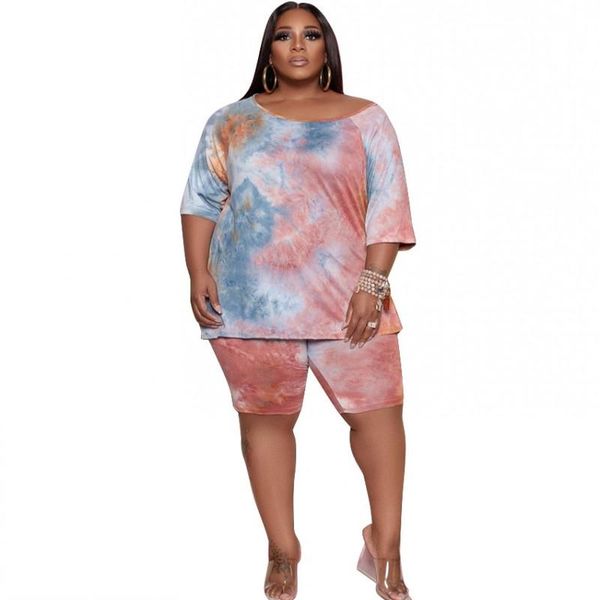 plus size tracksuits casual short women 2 piece set 5xl t shirt knee length pant suit fashion tie dye loose lounge outfits, Black
plus size tracksuits casual short women 2 piece set 5xl t shirt knee length pant suit fashion tie dye loose lounge outfits, Black