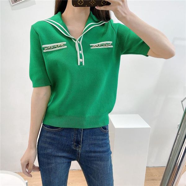 women's t-shirt green t shirt women 2021 summer turn-down collar half button up black tshirt short sleeve tee ladies white 
women's t-shirt green t shirt women 2021 summer turn-down collar half button up black tshirt short sleeve tee ladies white