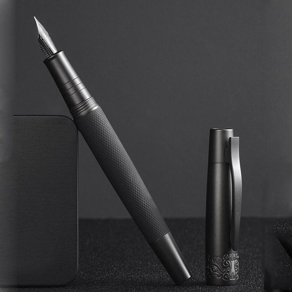 luxury hongdian 6013 black metal fountain pen ink titanium fine nib excellent business office school pens
luxury hongdian 6013 black metal fountain pen ink titanium fine nib excellent business office school pens