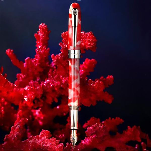 montagut celluloid mini fountain pen red-koi fish pocket size golden clip iridium fine nib 0.5mm fashion writing gift pens
montagut celluloid mini fountain pen red-koi fish pocket size golden clip iridium fine nib 0.5mm fashion writing gift pens