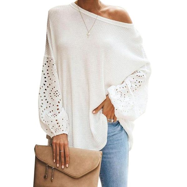 maternity & tees 2021 loose clothes pregnancy sweater long sleeve off-the-shoulder chd20218, White 
maternity & tees 2021 loose clothes pregnancy sweater long sleeve off-the-shoulder chd20218, White
