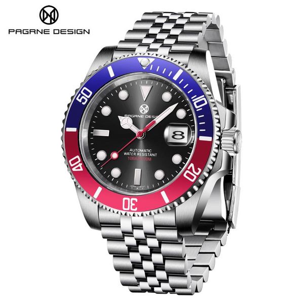 men's watch automatic mechanical business casual stainless steel luminous water resist clock relogio date 2021 wristwatches, Slivery;brown
men's watch automatic mechanical business casual stainless steel luminous water resist clock relogio date 2021 wristwatches, Slivery;brown