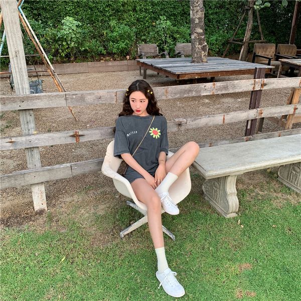 2021 spring summer floral print loose grey short sleeve t shirts womens tee shirt femme (r4423), White
2021 spring summer floral print loose grey short sleeve t shirts womens tee shirt femme (r4423), White