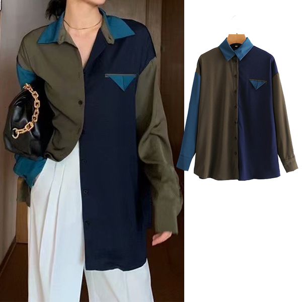 women's blouses & shirts new fashion women folds solid color lattice splicing chiffon shirt turn-down collar long sleeve casual lo, White
women's blouses & shirts new fashion women folds solid color lattice splicing chiffon shirt turn-down collar long sleeve casual lo, White