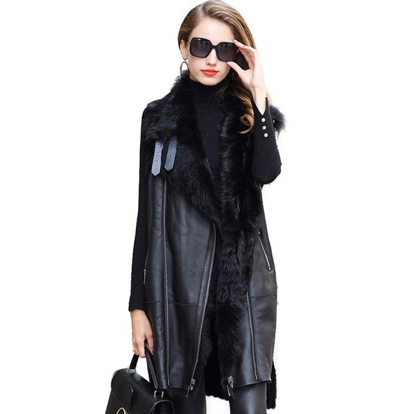 women's fur & faux sheep shearing vest winter ladies sheepskin coat women womens slim hoodless warm mid-length story fs20210, Black
women's fur & faux sheep shearing vest winter ladies sheepskin coat women womens slim hoodless warm mid-length story fs20210, Black