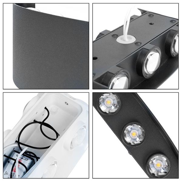 night light durable ip65 outdoor led wall sturdy lamp aluminum