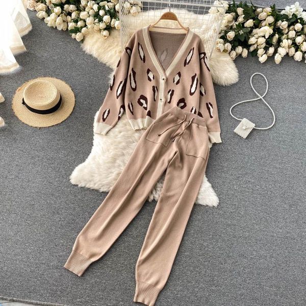 women's two piece pants casual women knitted tracksuit autumn winter knit set long sleeve v-neck sweater cardigan and outfits, White
women's two piece pants casual women knitted tracksuit autumn winter knit set long sleeve v-neck sweater cardigan and outfits, White