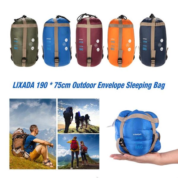 camping lazy sack envelope sleeping bag outdoor mini walking beach bags ultralight travel 190*75cm
camping lazy sack envelope sleeping bag outdoor mini walking beach bags ultralight travel 190*75cm