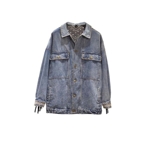 women's jackets plus size denim women jacket spring vintage floral embroidery suede fringe loose long sleeve coat, Black;brown
women's jackets plus size denim women jacket spring vintage floral embroidery suede fringe loose long sleeve coat, Black;brown
