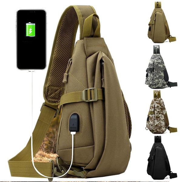 military tactical sling backpack usb army shoulder bag camping hiking hunting backpacks molle pack outdoor chest bags
military tactical sling backpack usb army shoulder bag camping hiking hunting backpacks molle pack outdoor chest bags