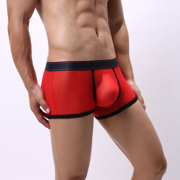 men's underwear mesh transparent mesh shorts fun youth u convex low waist breathable flat pants, Black;white
men's underwear mesh transparent mesh shorts fun youth u convex low waist breathable flat pants, Black;white