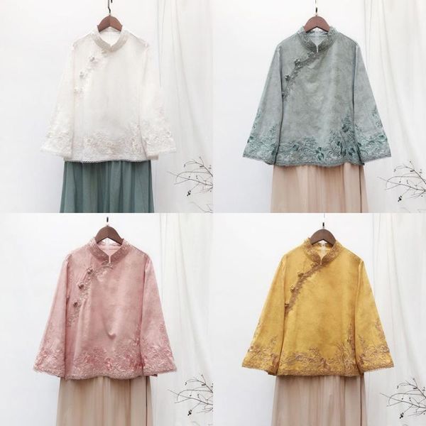 ethnic clothing women linen shirt chinese style vintage retro yoga fairy tai chi uniform tang suit embroidery casual hanfu, Red
ethnic clothing women linen shirt chinese style vintage retro yoga fairy tai chi uniform tang suit embroidery casual hanfu, Red