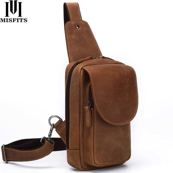 waist bags crazy horse leather men chest fashion crossbody bag with zip pocket cowhide travel messenger male
waist bags crazy horse leather men chest fashion crossbody bag with zip pocket cowhide travel messenger male