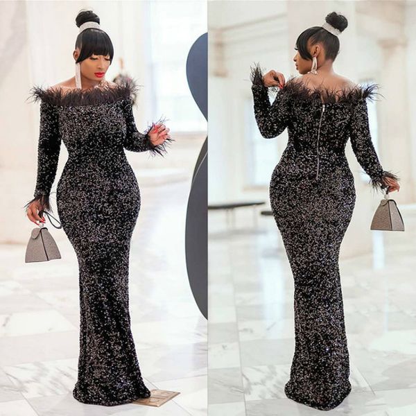 two piece dress sequined women long flare sleeve elegant black feather slash neck zipper bodycon floor length party night clu, White
two piece dress sequined women long flare sleeve elegant black feather slash neck zipper bodycon floor length party night clu, White