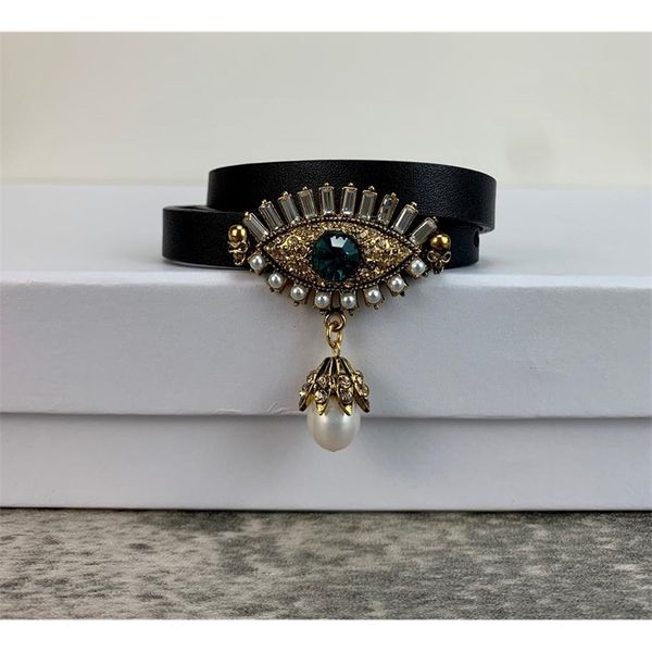 brand fashion jewelry for women leather punk eye choker gold color zircon bracelet vintage design party gifts girls, Silver
brand fashion jewelry for women leather punk eye choker gold color zircon bracelet vintage design party gifts girls, Silver