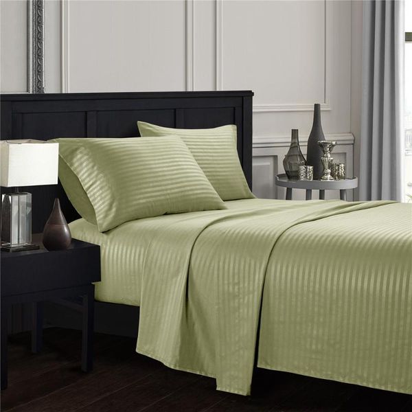 sheets & sets 3/4 pcs solid green bedding striped bed sheet set satin linens luxury linen ( fitted sheet+flat sheet+ case
sheets & sets 3/4 pcs solid green bedding striped bed sheet set satin linens luxury linen ( fitted sheet+flat sheet+ case