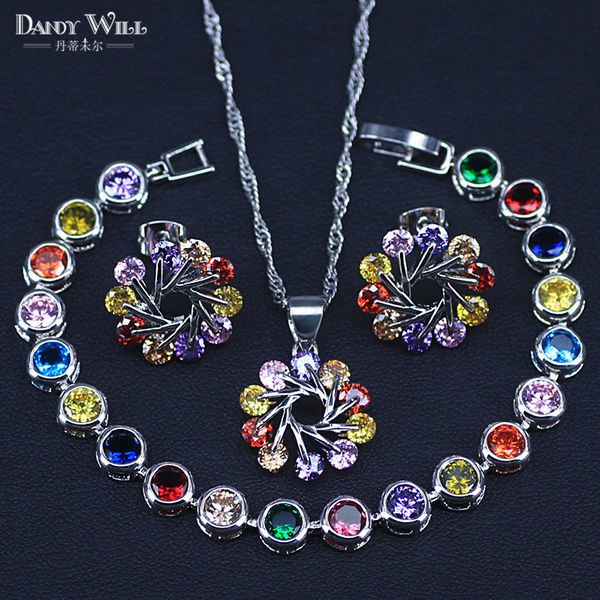 jewelry sets silver color costume set flower colorful multicolor stones earrings necklace pendant bracelet, Black
jewelry sets silver color costume set flower colorful multicolor stones earrings necklace pendant bracelet, Black