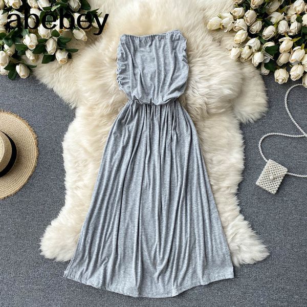 strapless dress women chain slash neck sleeveless summer off shoulder party midi 210512, Black;gray
strapless dress women chain slash neck sleeveless summer off shoulder party midi 210512, Black;gray