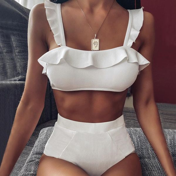 solid ruffles swimsuit female bikinis push up swimwear summer swimming suit for women high waist beachwear biqiuni women's, White;black
solid ruffles swimsuit female bikinis push up swimwear summer swimming suit for women high waist beachwear biqiuni women's, White;black