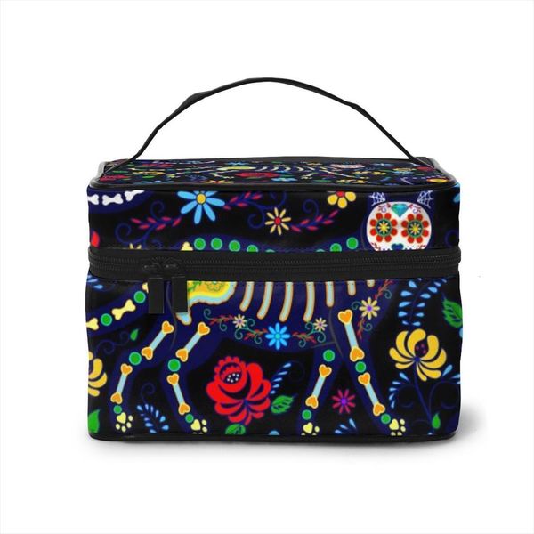 women makeup cosmetic toiletries organizer bags travel storage calavera cats and sugar skulls for day of the dead
women makeup cosmetic toiletries organizer bags travel storage calavera cats and sugar skulls for day of the dead