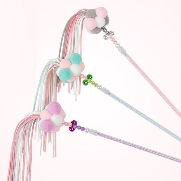 cat toys high qulity teaser with bell and tassel acrylic kitten charmer wand pet interactive fun toy more colors for option
cat toys high qulity teaser with bell and tassel acrylic kitten charmer wand pet interactive fun toy more colors for option