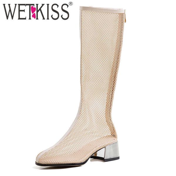 wetkiss mesh women boots chunky heels knee boots summer shoes woman high heel ladies cutouts shoes dress big size 43 210630, Black
wetkiss mesh women boots chunky heels knee boots summer shoes woman high heel ladies cutouts shoes dress big size 43 210630, Black