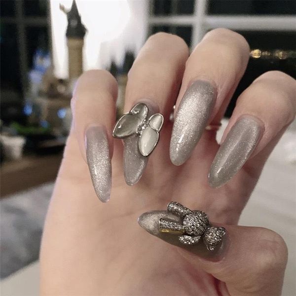 nail art kits crystal bear silver butterfly long smoothie cat eye wear disassembly finished beauty fake patch decorations
nail art kits crystal bear silver butterfly long smoothie cat eye wear disassembly finished beauty fake patch decorations